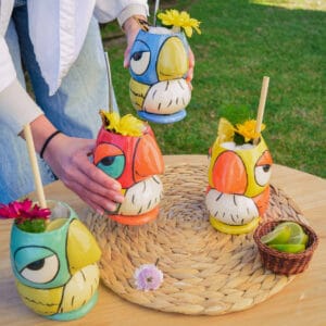 vaso-tiki-lorito-colores