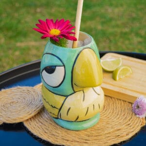vaso-tiki-lorito-verde-frente